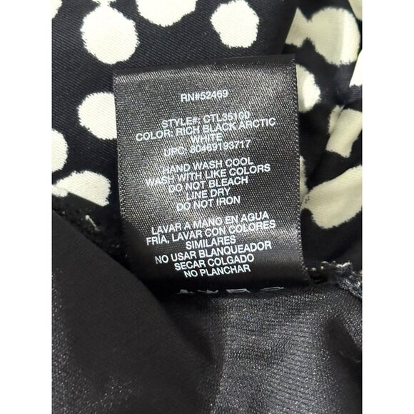 Catalina Black & White Scattered Dots One-Piece Swimsuit L/G (12-14) - Picture 7 of 7